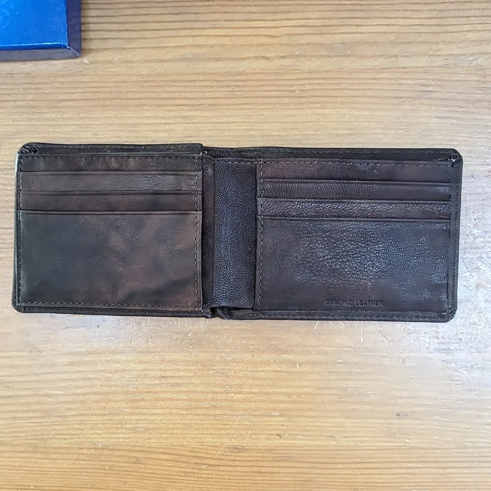 Basic Editions Leather Wallet NIB